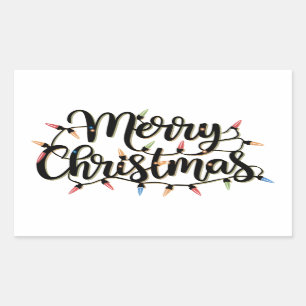 Merry Christmas   Rectangular Sticker
