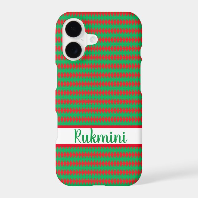 Merry Christmas red and Green  case (Back)