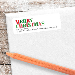 Merry Christmas Red and Green Custom