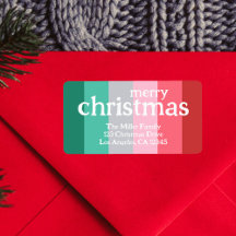 Merry Christmas red and green