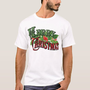 Merry Christmas Red and Green T-Shirt