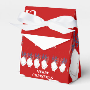 Merry Christmas Red Bells Gablle Gift box