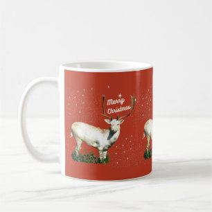 Merry Christmas Red Deer Mug