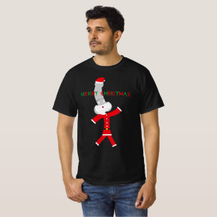 merry christmas red green santa claus character  T-Shirt
