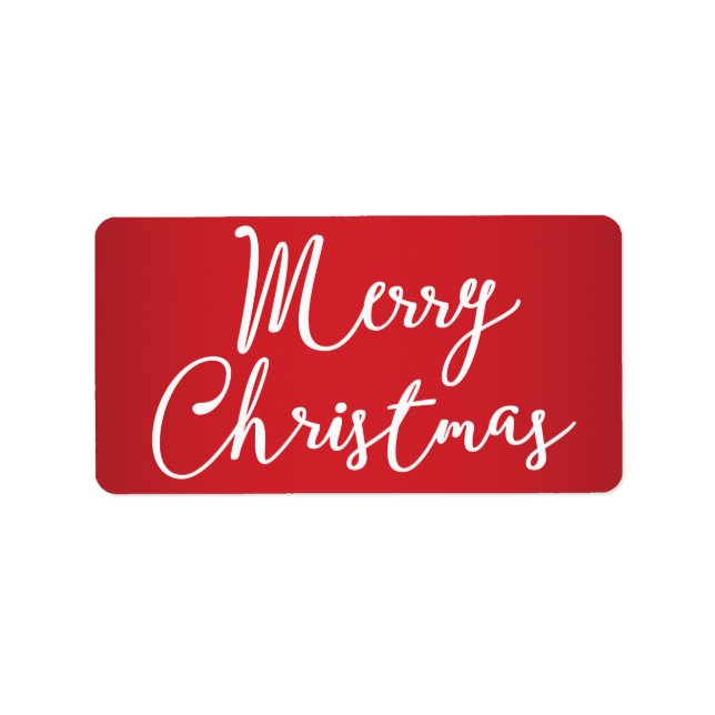 Merry Christmas Red Labels (Front)