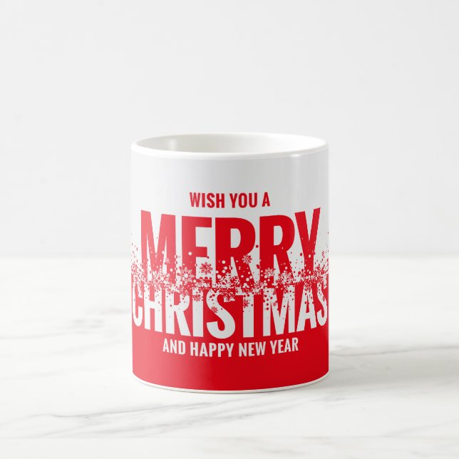 Merry Christmas Red Mug – Festive Holiday Cheer (Center)