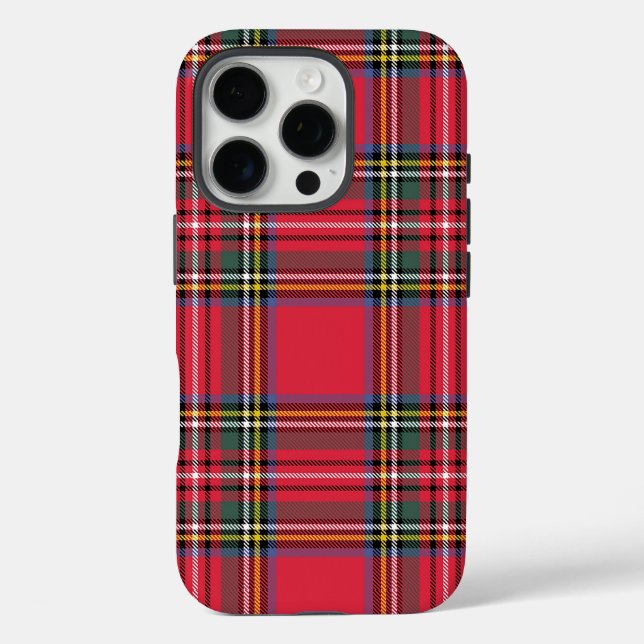 Merry Christmas Red Plaid  Case-Mate iPhone Case (Back)
