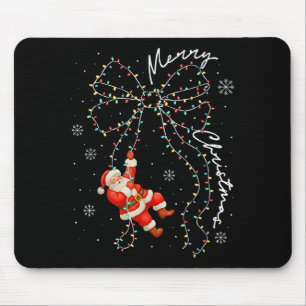 Merry Christmas Red Santa Hat Reindeer Xmas Matchi Mouse Mat