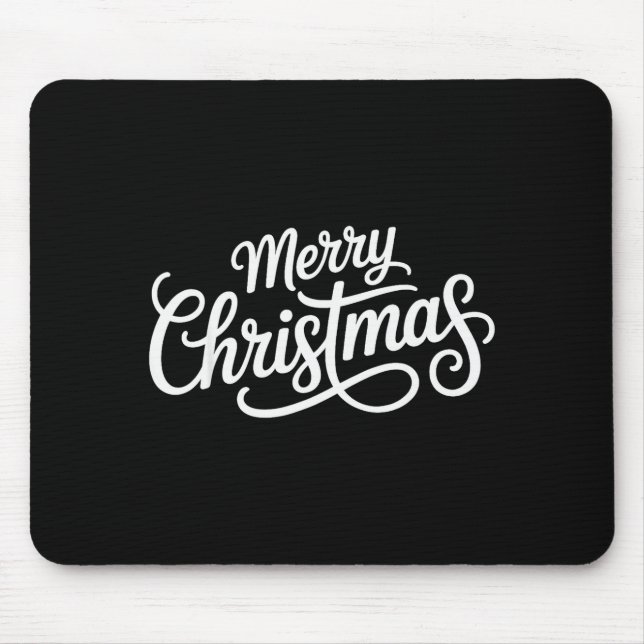 Merry Christmas Red Santa Hat Xmas  Mouse Mat (Front)