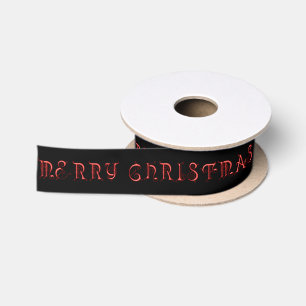 Merry Christmas red Satin Ribbon