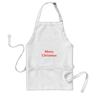 Merry Christmas Red The MUSEUM Zazzle Gifts Standard Apron