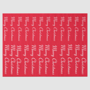 Merry Christmas Red Tissue Paper