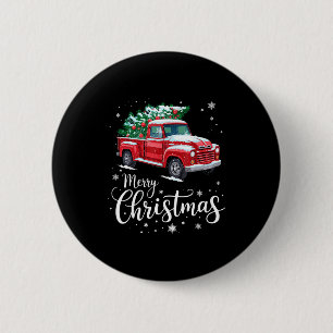 Merry Christmas Red Truck Family Matching Christma 6 Cm Round Badge