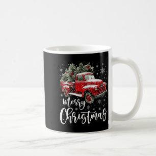 Merry Christmas Red Truck Family Matching Christma Coffee Mug