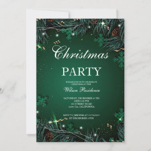 Merry Christmas   Red Typography Invitation