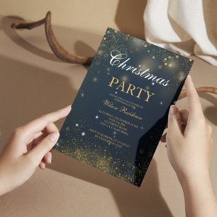 Merry Christmas Red Typography Invitation