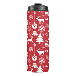 Merry Christmas: Red Vintage Collection Thermal Tumbler