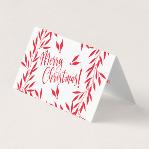 Merry Christmas red white your photo text inside