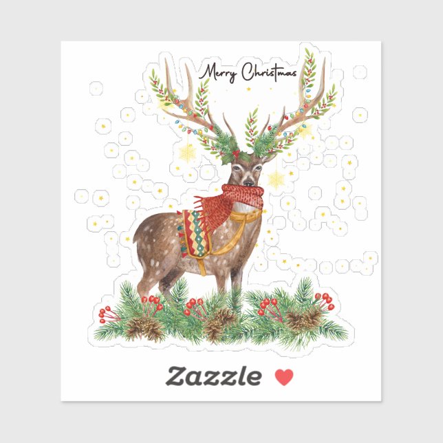 Merry Christmas Reindeer (Sheet)