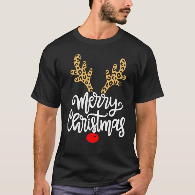 Merry Christmas  Reindeer Christmas  Family Women T-Shirt (Front)