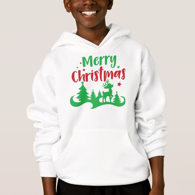 Merry Christmas, Reindeer, Christmas Tree, Stars (Front)