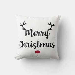 Merry Christmas Reindeer Cushion