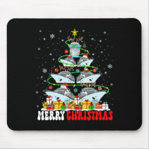 Merry Christmas Reindeer Elf Santa Cruise Ships Xm Mouse Mat