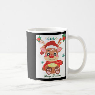 Merry Christmas Reindeer Festive Fun Toddler  Coffee Mug