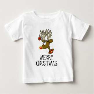 Merry Christmas Reindeer Infant Tee