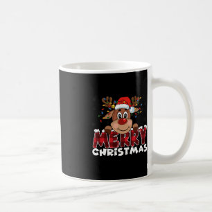 Merry Christmas Reindeer Men Women Family Matching Coffee Mug