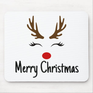Merry Christmas Reindeer Mouse Mat