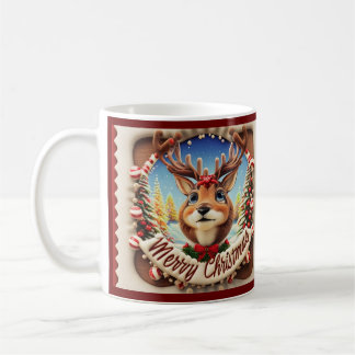 Merry Christmas Reindeer Mug