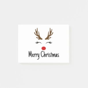 Merry Christmas Reindeer Post-it Notes