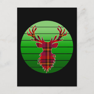 MERRY CHRISTMAS REINDEER POSTCARD