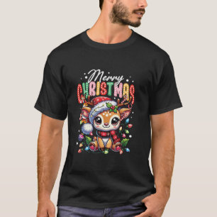 Merry Christmas Reindeer Santa Xmas Family Men Wom T-Shirt