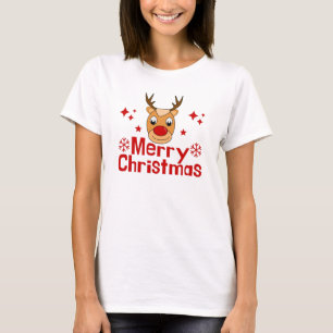 Merry Christmas Reindeer T-Shirt