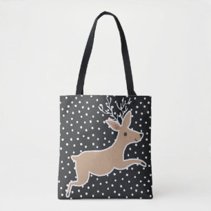 Merry Christmas - Reindeer Tote Bag