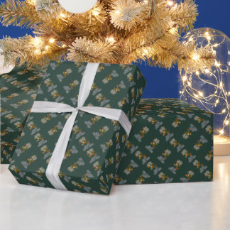 Merry Christmas Reindeer Wrapping Paper