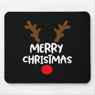 Merry Christmas Reindeer Xmas Family Matching Men Mouse Mat