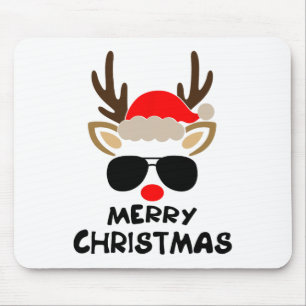 Merry Christmas Reindeer Xmas Family Men Women Kid Mouse Mat