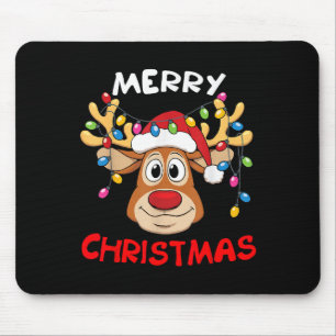 Merry Christmas Reindeer Xmas Family Men Women  Mouse Mat