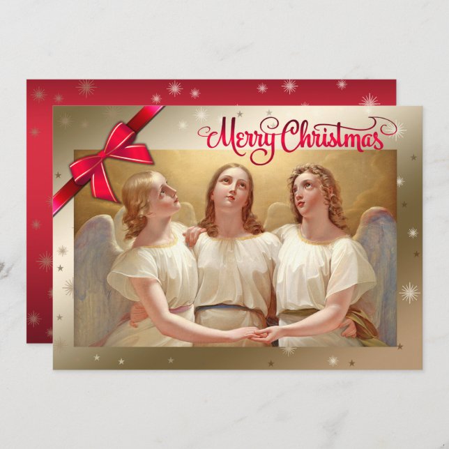 Merry Christmas.Religious Fine Art Christmas Card (Front/Back)