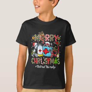 Merry Christmas Retired Nurse Life Men Women Xmas  T-Shirt