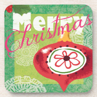Merry Christmas Retro look Coasters