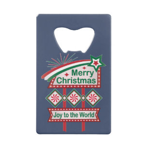 Merry Christmas Retro Marquee – Joy to the World