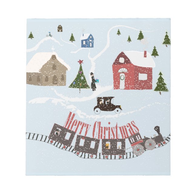 Merry Christmas , retro Notepad (Front)