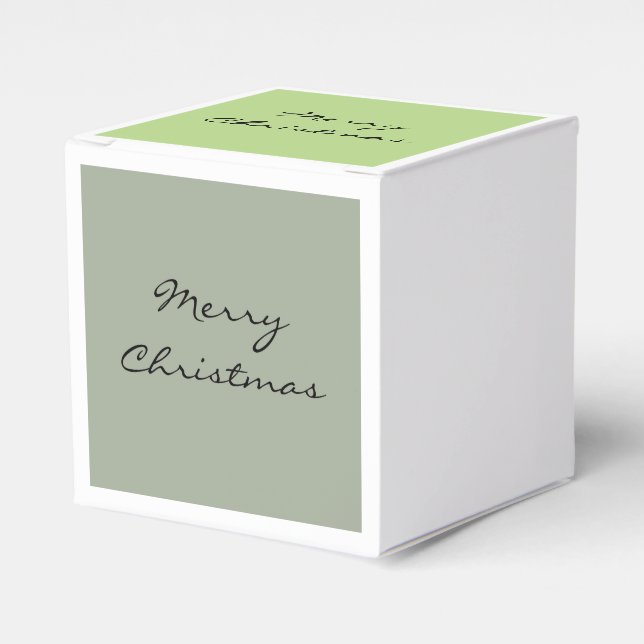 Merry Christmas retro style Favour Box (Front Side)