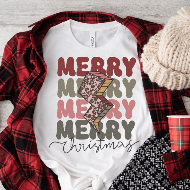 Merry Christmas Retro  T-Shirt (Creator Uploaded)