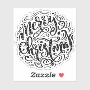 Merry Christmas retro typography