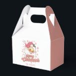 Merry Christmas Retro Typography Santa Pink Hat Favour Box<br><div class="desc">Merry Christmas pink retro typography with a santa claus with a pink hat.</div>